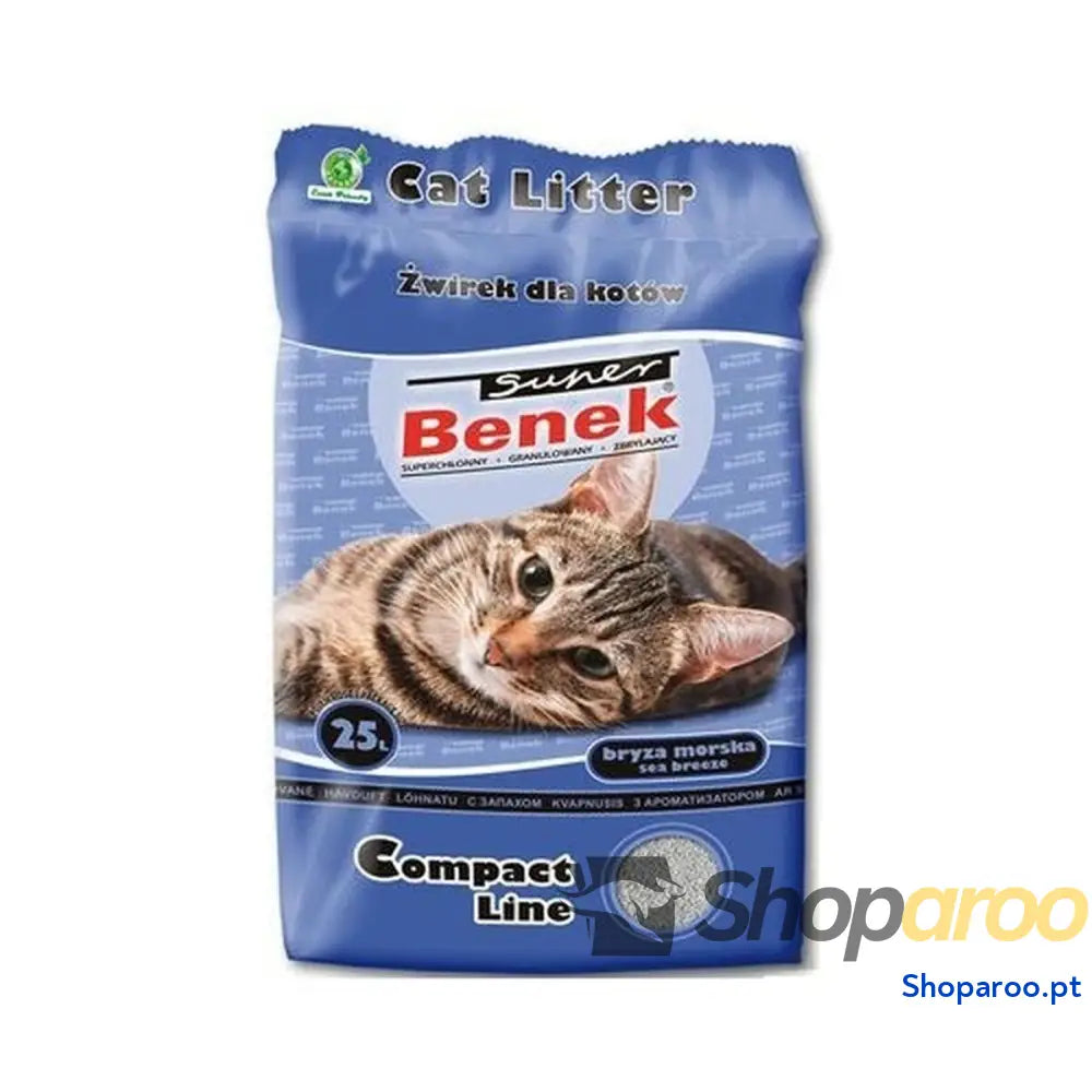 Areia para Gatos Super Benek Marinha 25 L