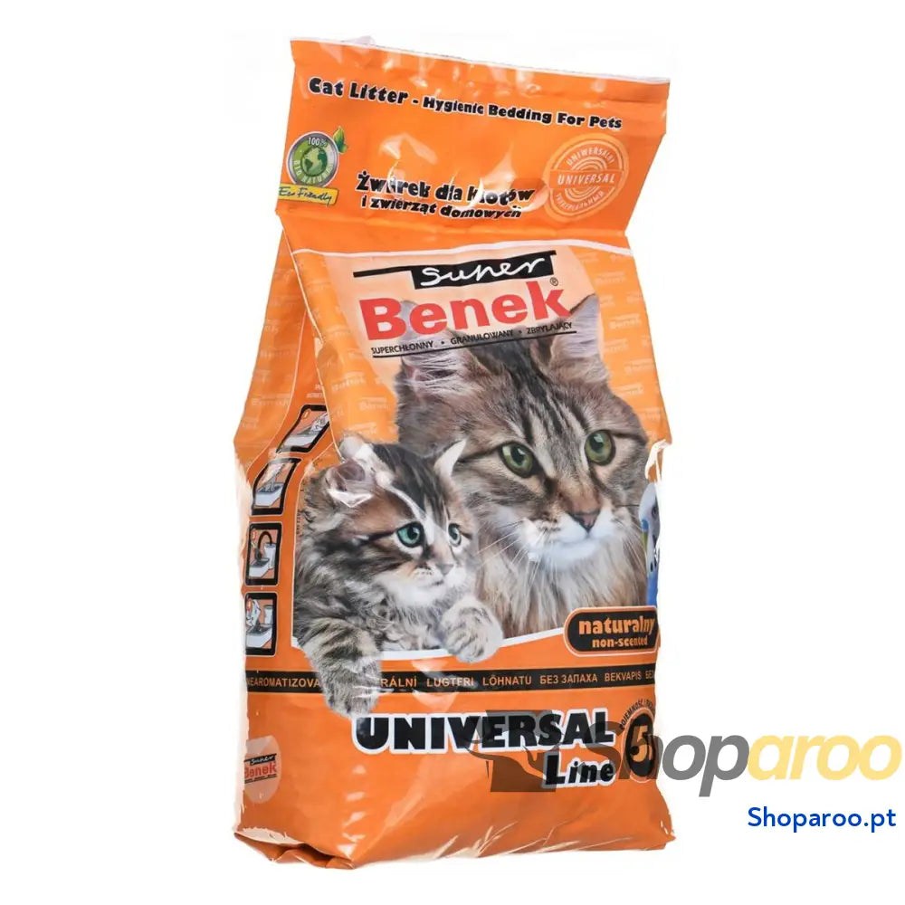 Areia para Gatos Super Benek Universal 5 L