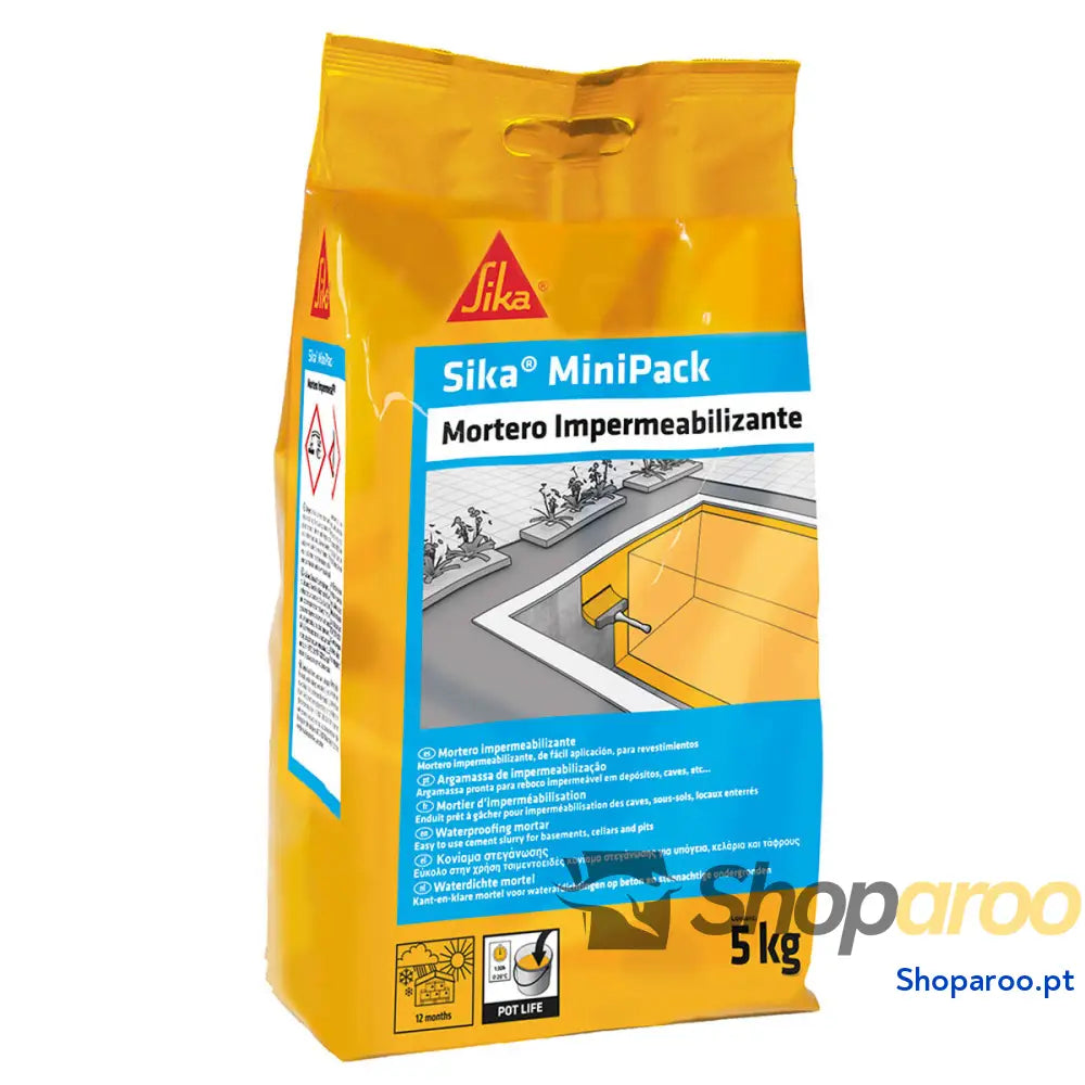 Argamassa de construção Sika Sikaminipack Cinzento Impermeabilizante