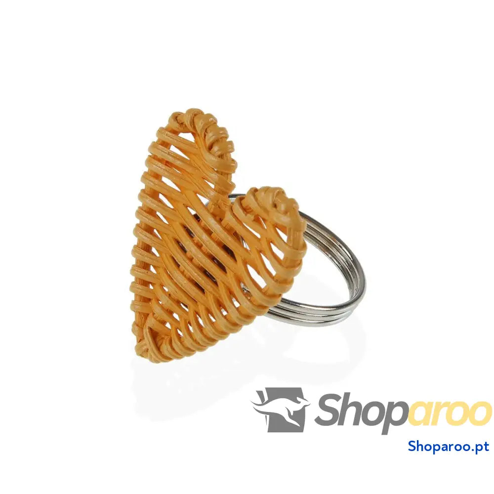 Argola de guardanapo Versa Metal Rotim 5,3 x 4,7 cm Coração