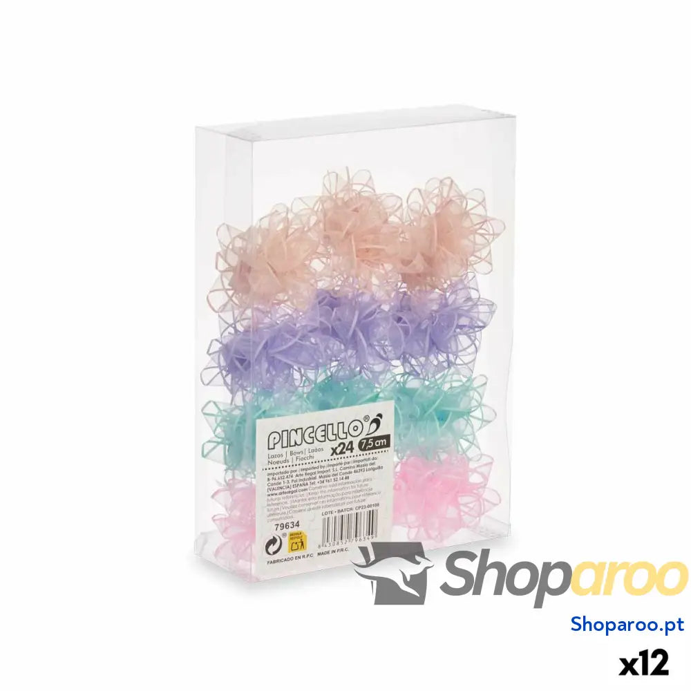 Argolas Pincello 10 PVC 7,5 cm Pastel (12 Unidades)