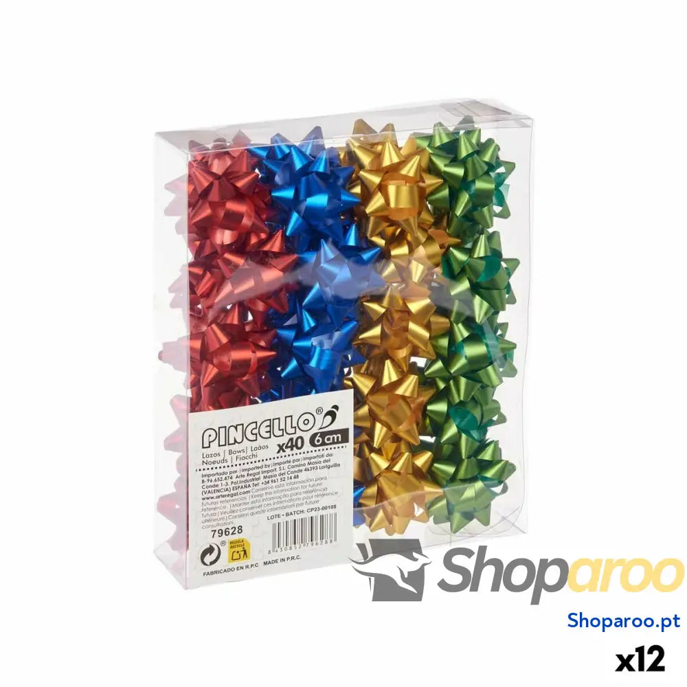 Argolas Pincello 4 PVC 5 x 3,5 cm Mate Multicolor (12 Unidades)