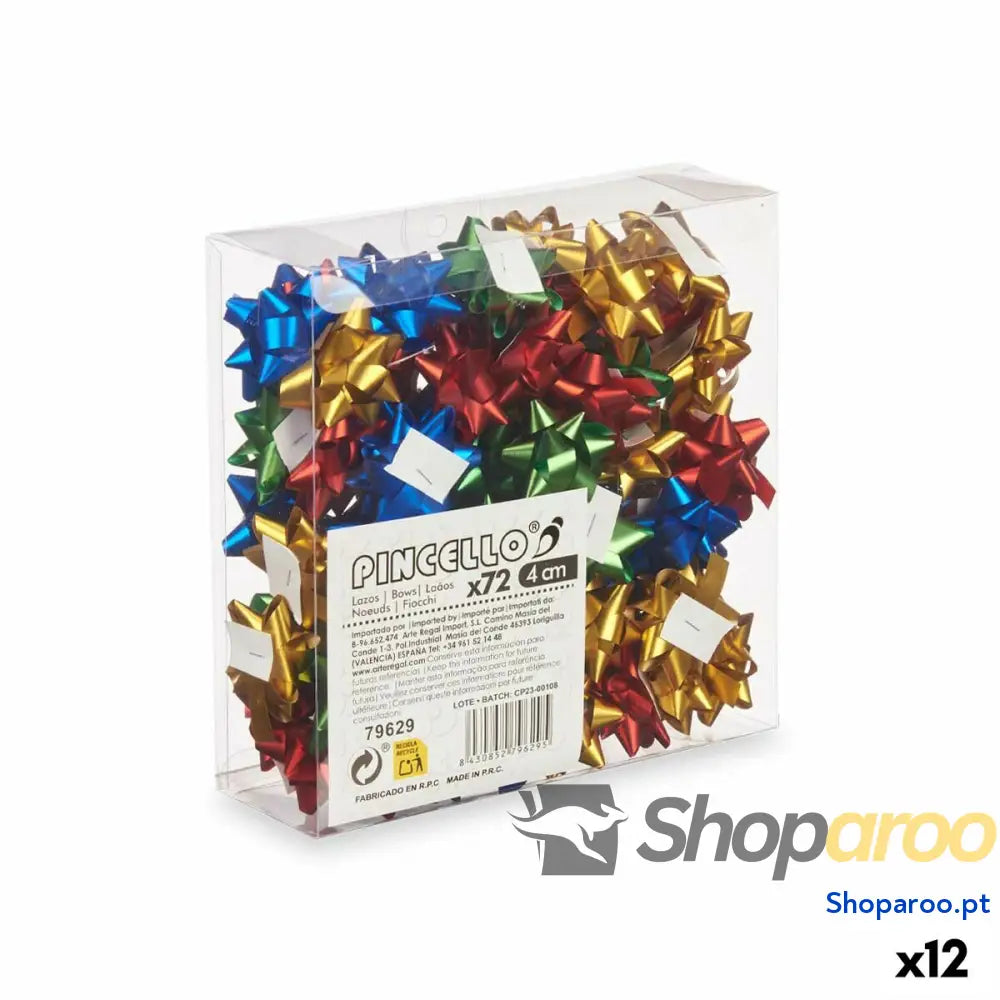 Argolas Pincello 5 PVC 4 cm Mate Multicolor (12 Unidades)