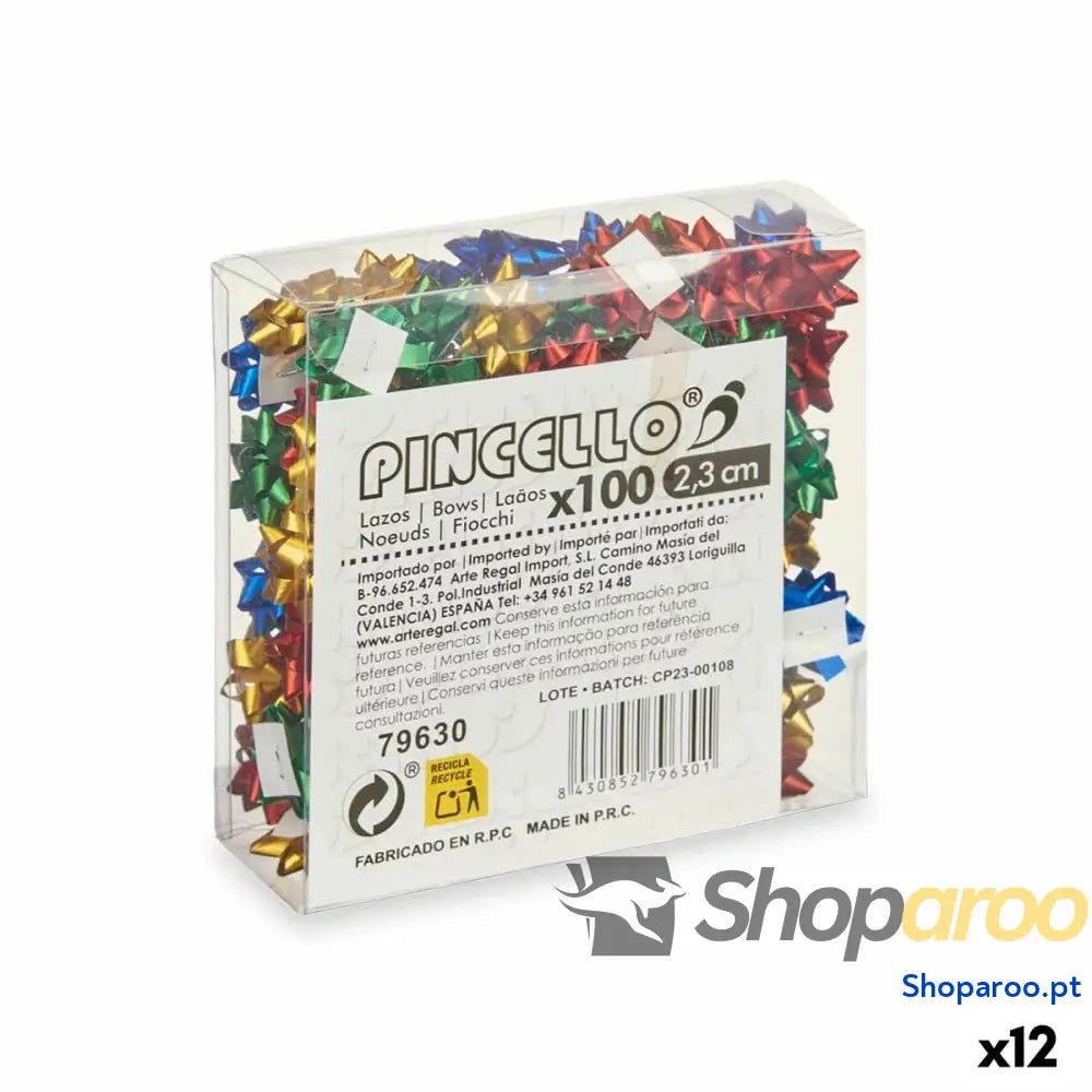 Argolas Pincello 6 PVC 2,3 cm Mate Multicolor (12 Unidades)