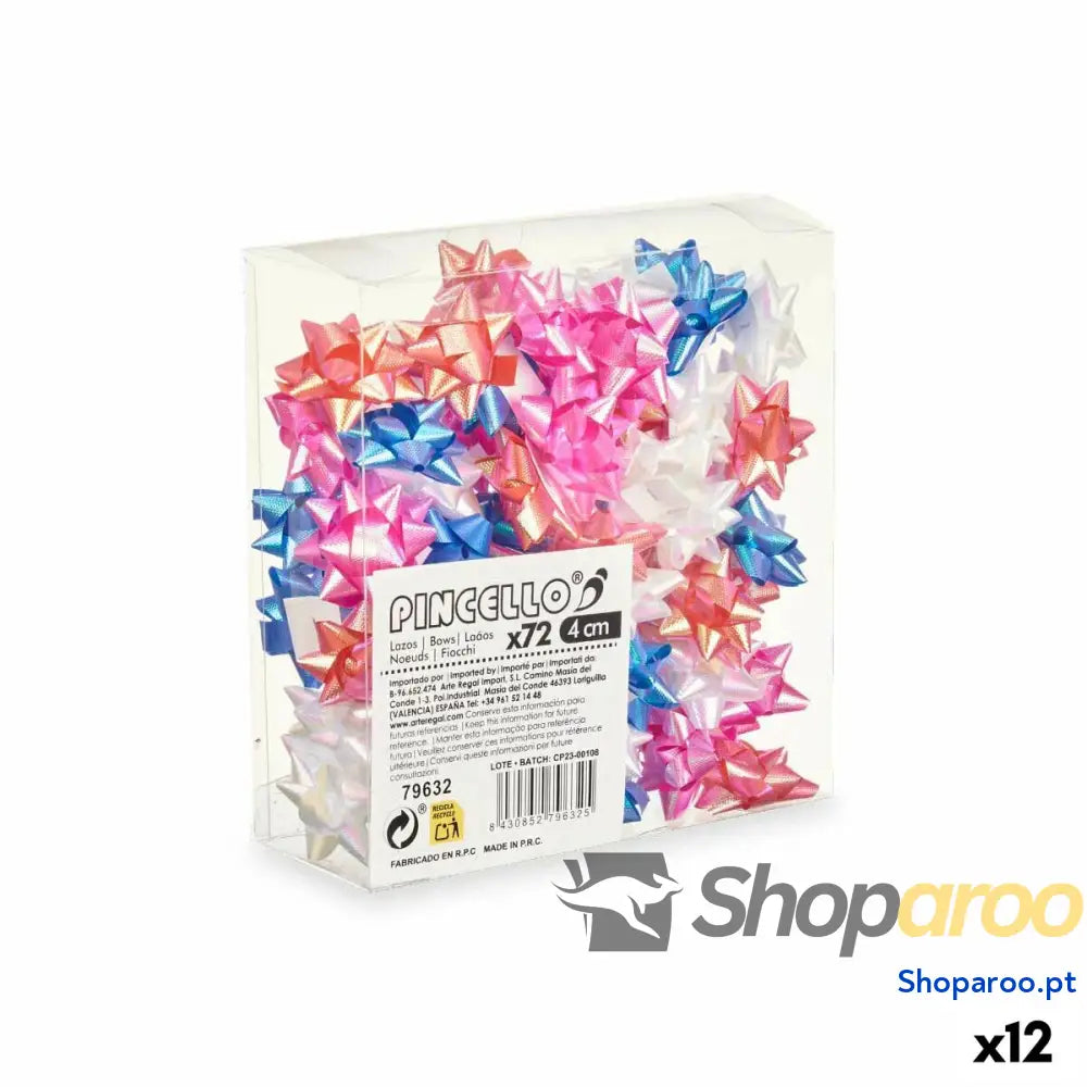Argolas Pincello 8 PVC 4 cm Brilho Pastel (12 Unidades)