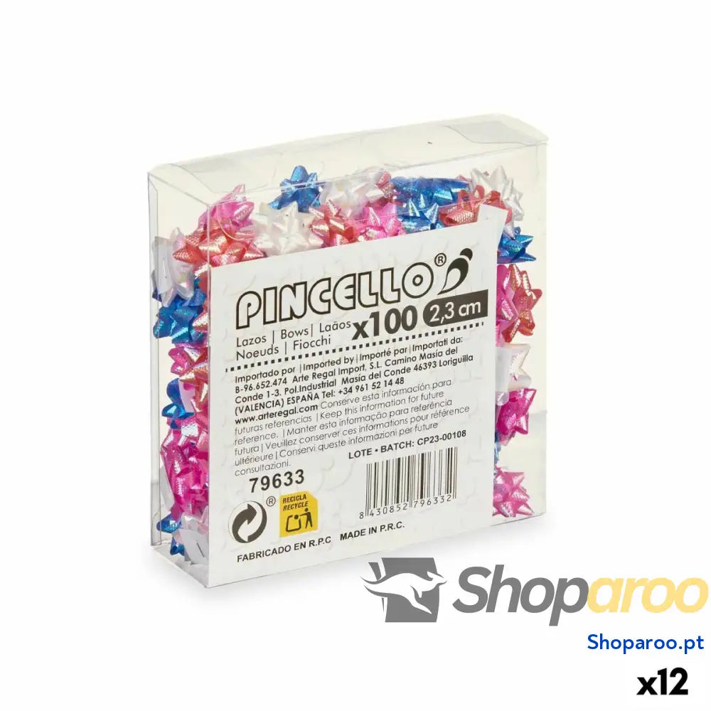 Argolas Pincello 9 PVC 2,3 cm Brilho Pastel (12 Unidades)