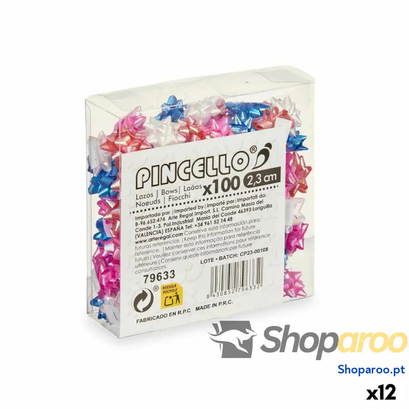Argolas Pincello 9 PVC 2,3 cm Brilho Pastel (12 Unidades)