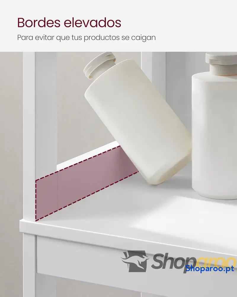 Armário de casa banho armário independente confortável 2 gavetas 1 compartimento aberto para sala estar cozinha branco
