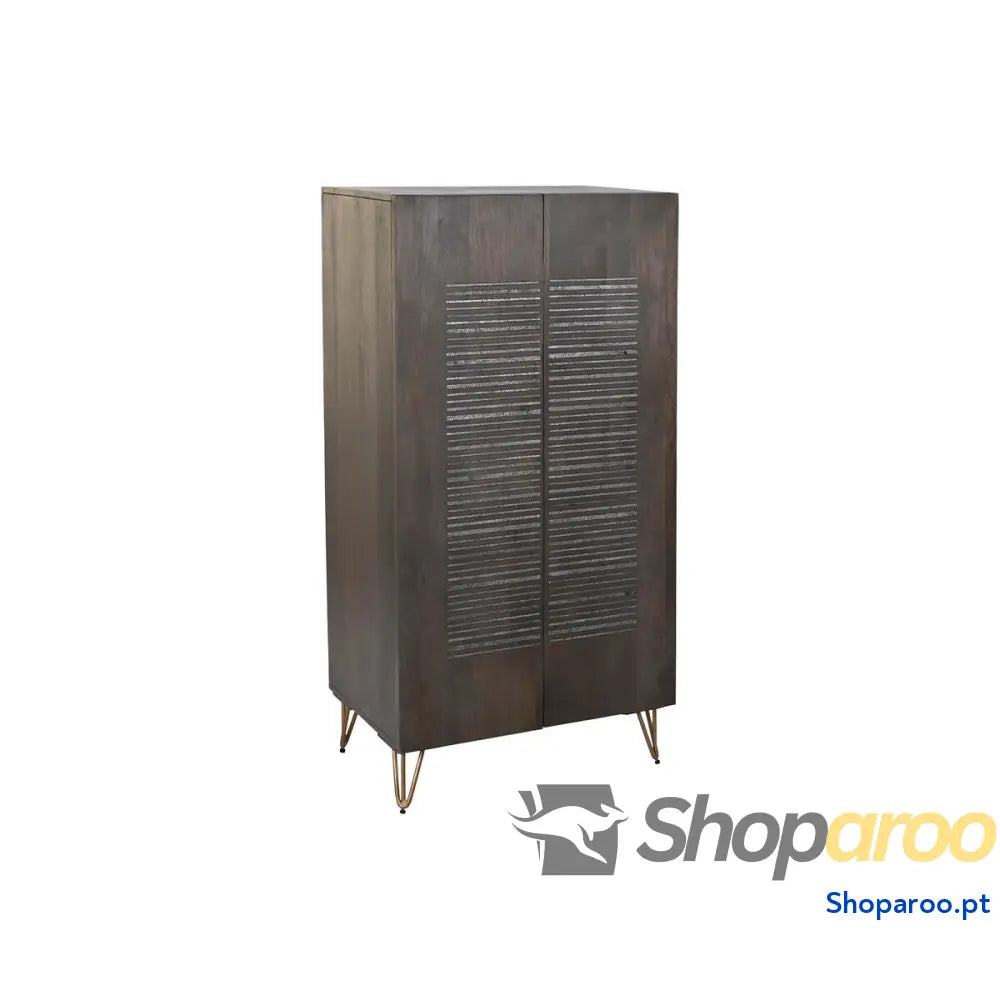 Armário DKD Home Decor Castanho Metal Madeira de mangueira 70 x 45 142 cm
