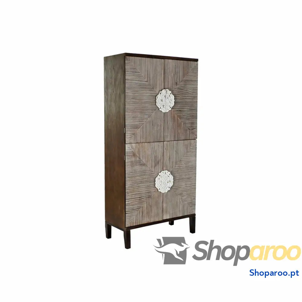 Armário DKD Home Decor MB 179372 Catanho escuro Marrom claro Abeto Madeira MDF 86 x 41 181 cm