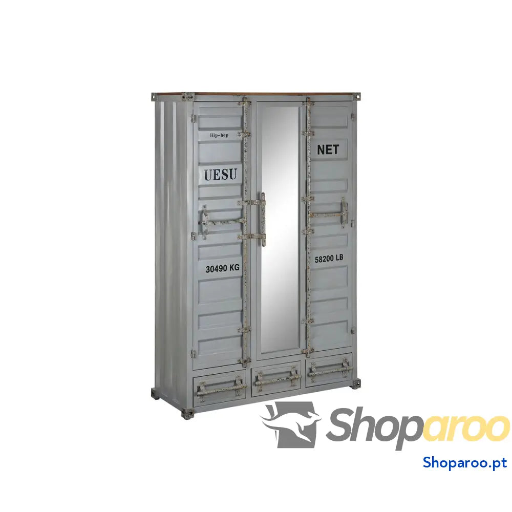 Armário Home ESPRIT Container Azul celeste Metal 112 x 46 174 cm