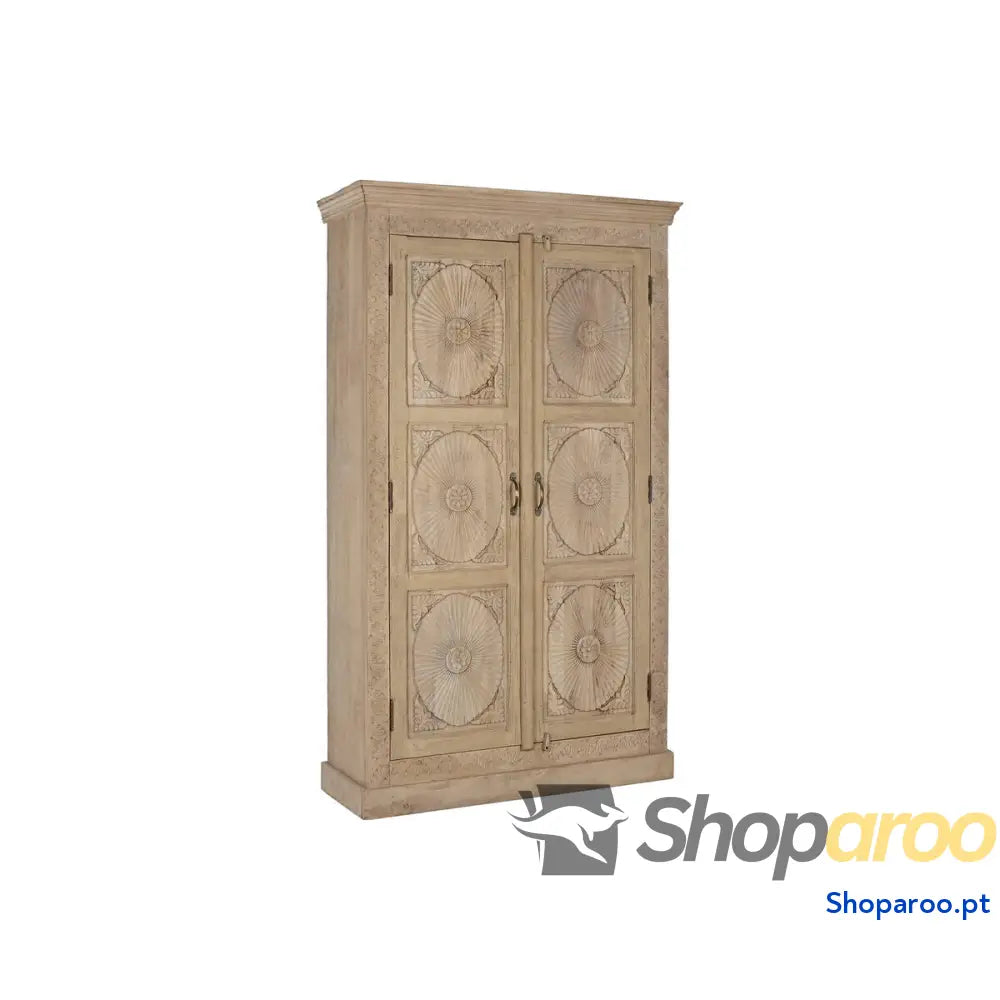 Armário Home ESPRIT Natural Madeira de mangueira 125 x 43 214 cm