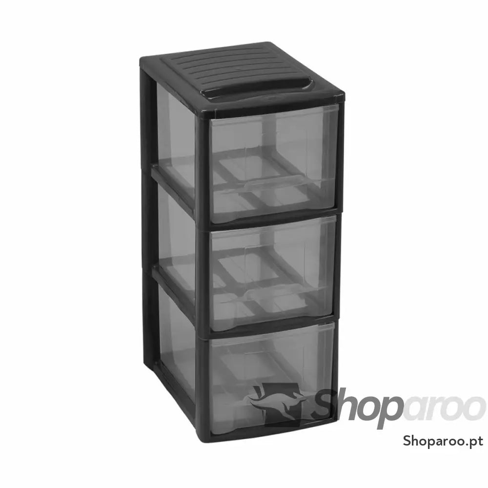 Armário multiusos Mondex Mini Empire A5 3 gavetas Preto