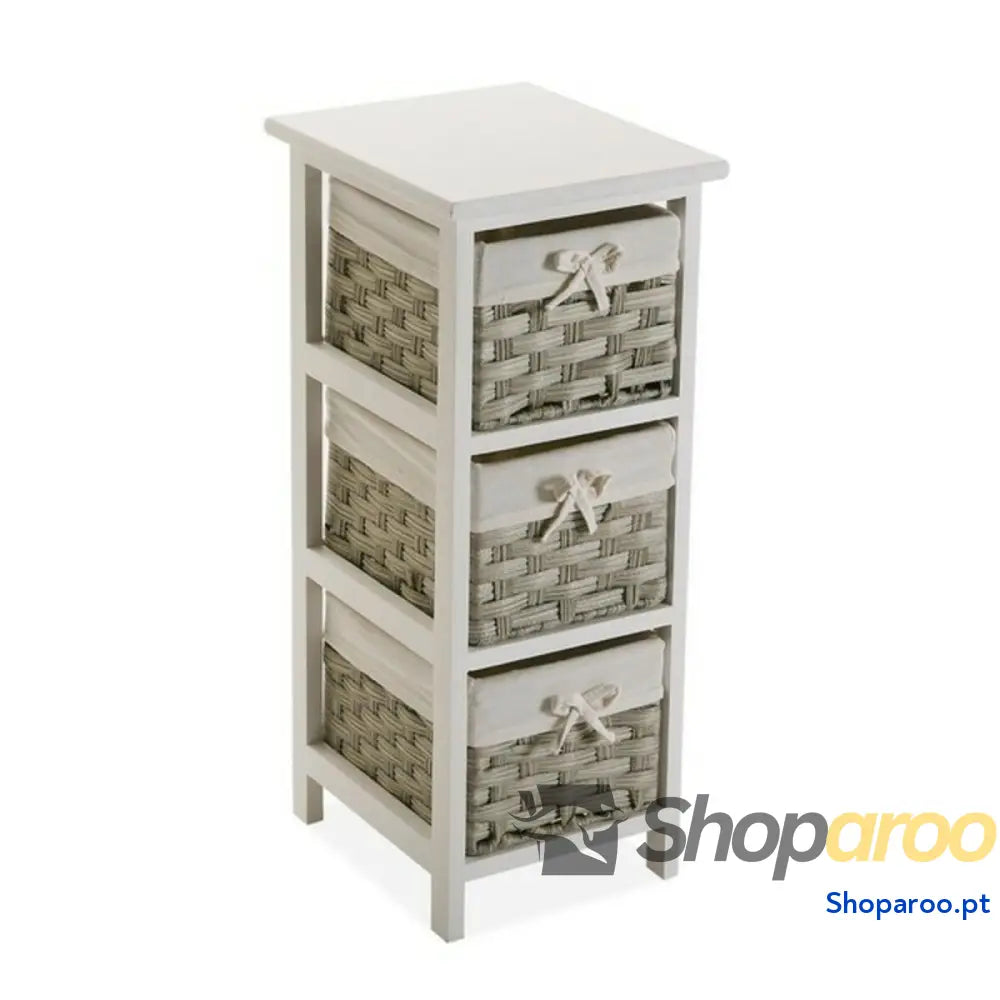 Armário multiusos Versa Pompei 29 x 62 25 cm Branco