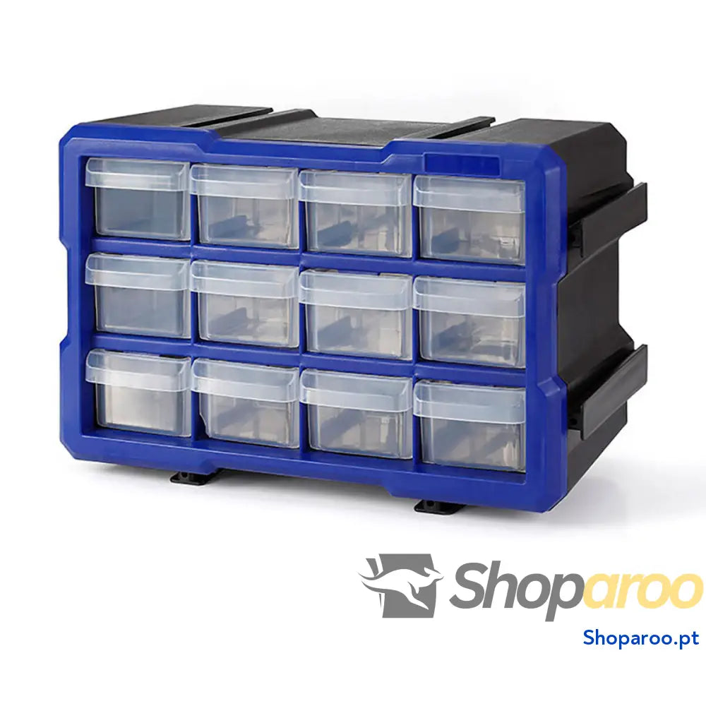 Armário multiusos Workpro Transparente 12 gavetas Empilhável
