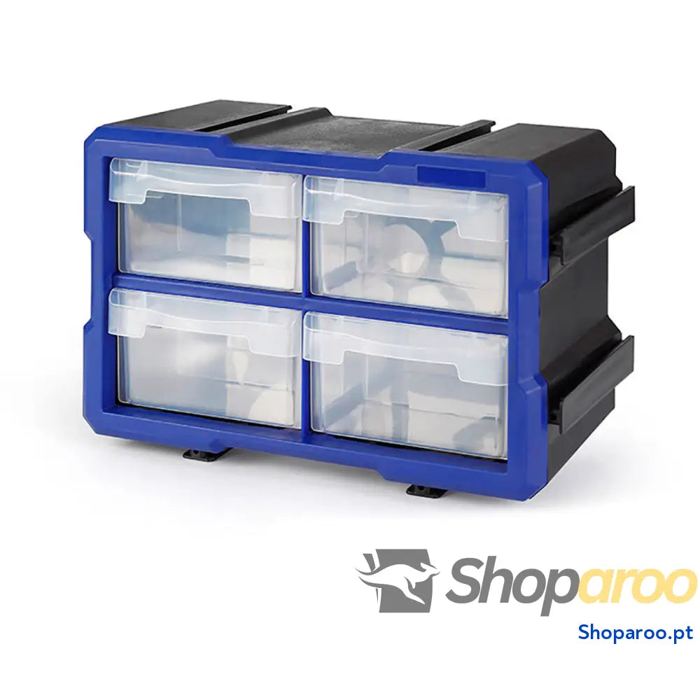 Armário multiusos Workpro Transparente 4 gavetas Empilhável