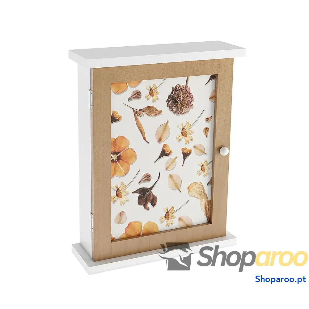 Armário para chaves Versa Pétalas Madeira MDF 6,5 x 26 20 cm
