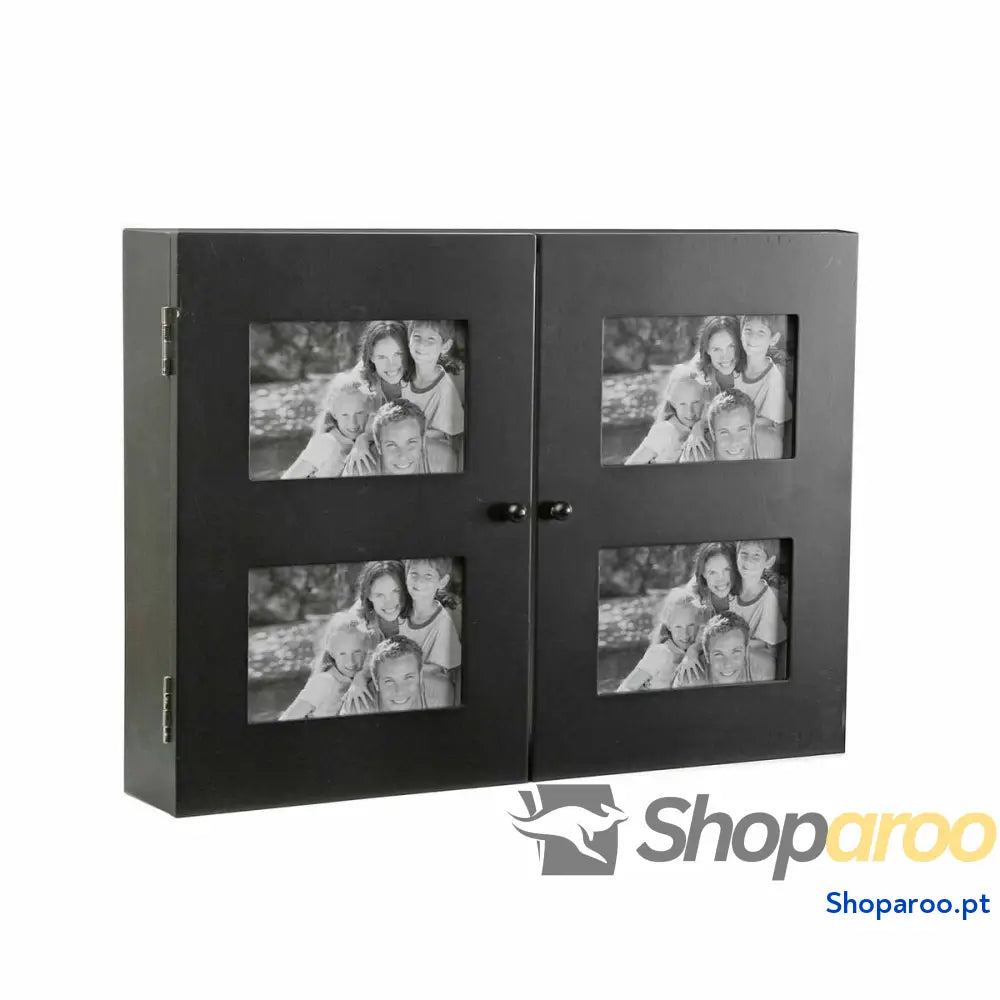 Armário para chaves Versa Preto Madeira (8,5 x 33 46 cm)