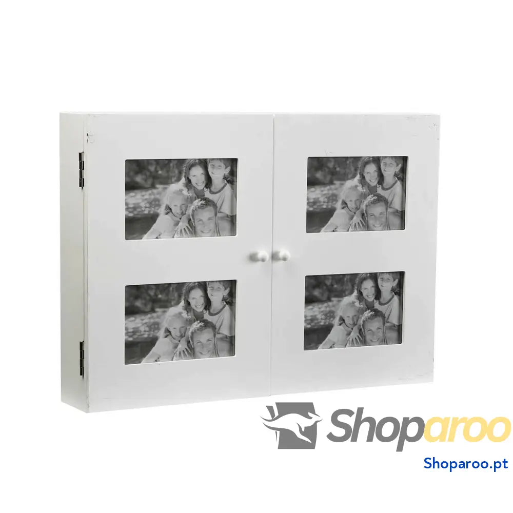 Armário para chaves Versa Wte 8 x 33 46 cm Branco