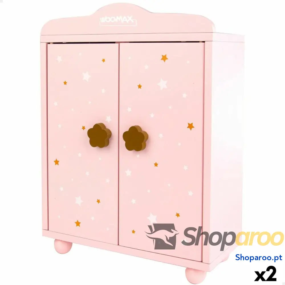 Armário Woomax Bonecas Cor de Rosa