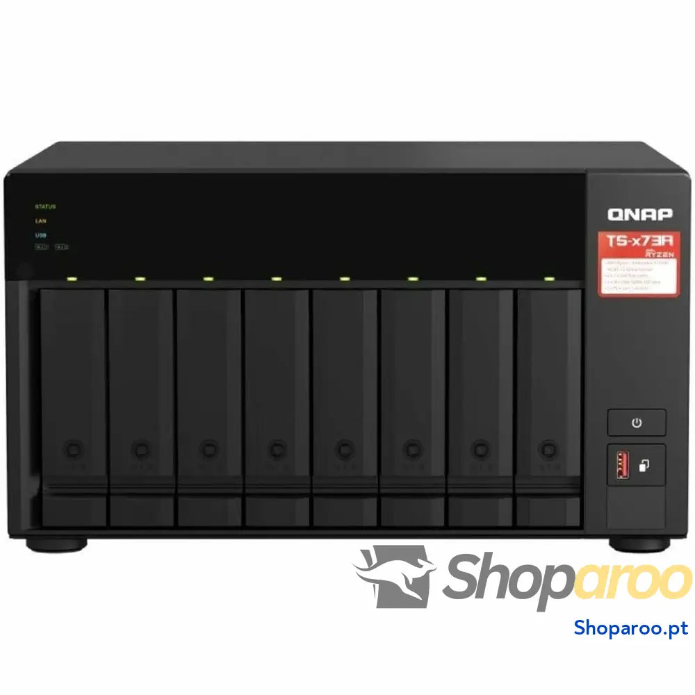 Armazenamanto em Rede NAS Qnap TS-873A-8G Preto AMD Ryzen V1500B