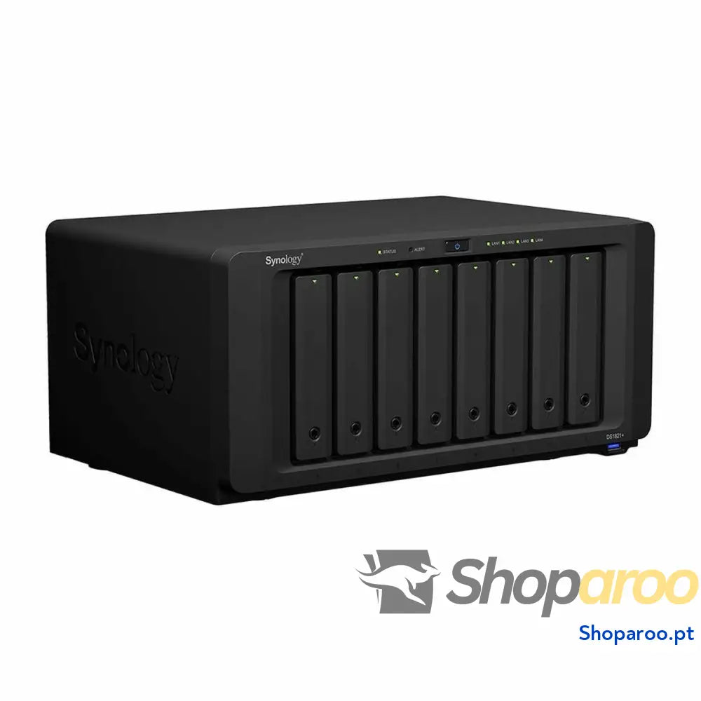 Armazenamanto em Rede NAS Synology DS1821+ Preto AMD Ryzen V1500B