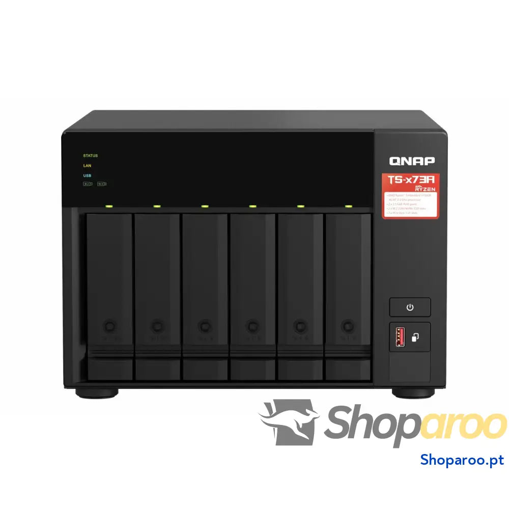 Armazenamento em rede Qnap TS-673A-SW5T Preto