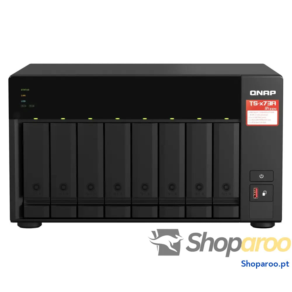 Armazenamento em rede Qnap TS-873A-SW5T Preto