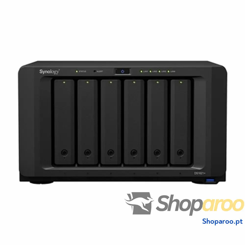 Armazenamento em rede Synology DS1621+ AMD Ryzen V1500B 25,2 db Preto