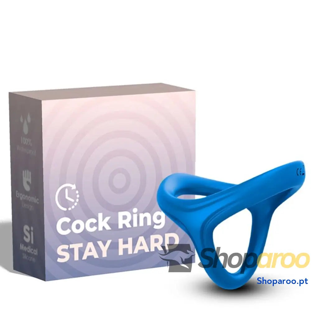 ARMONY - ANEL DUPLO SILICONE TRESOR AZUL