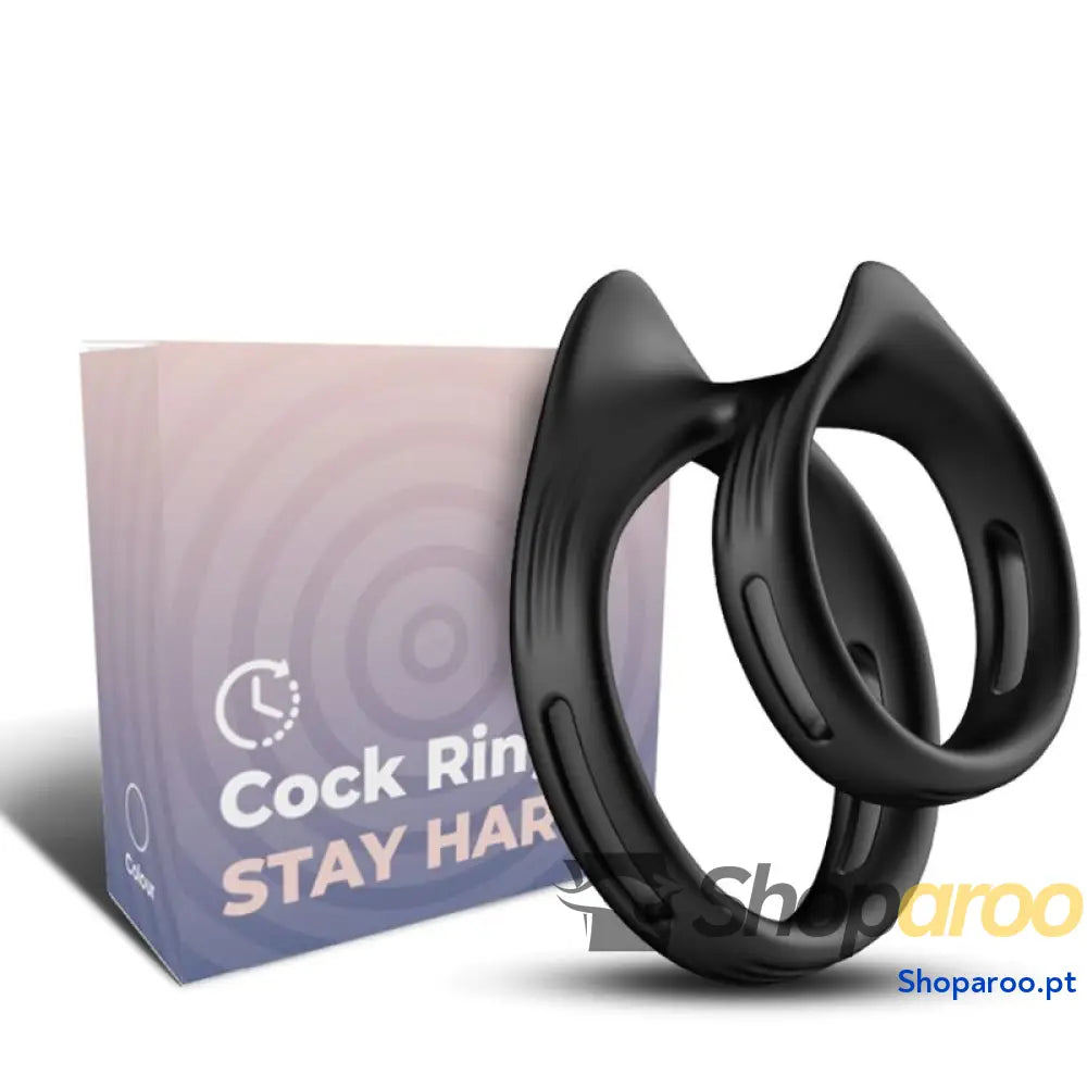 ARMONY - ANEL ELÁSTICO DUPLO DUALRING PRETO