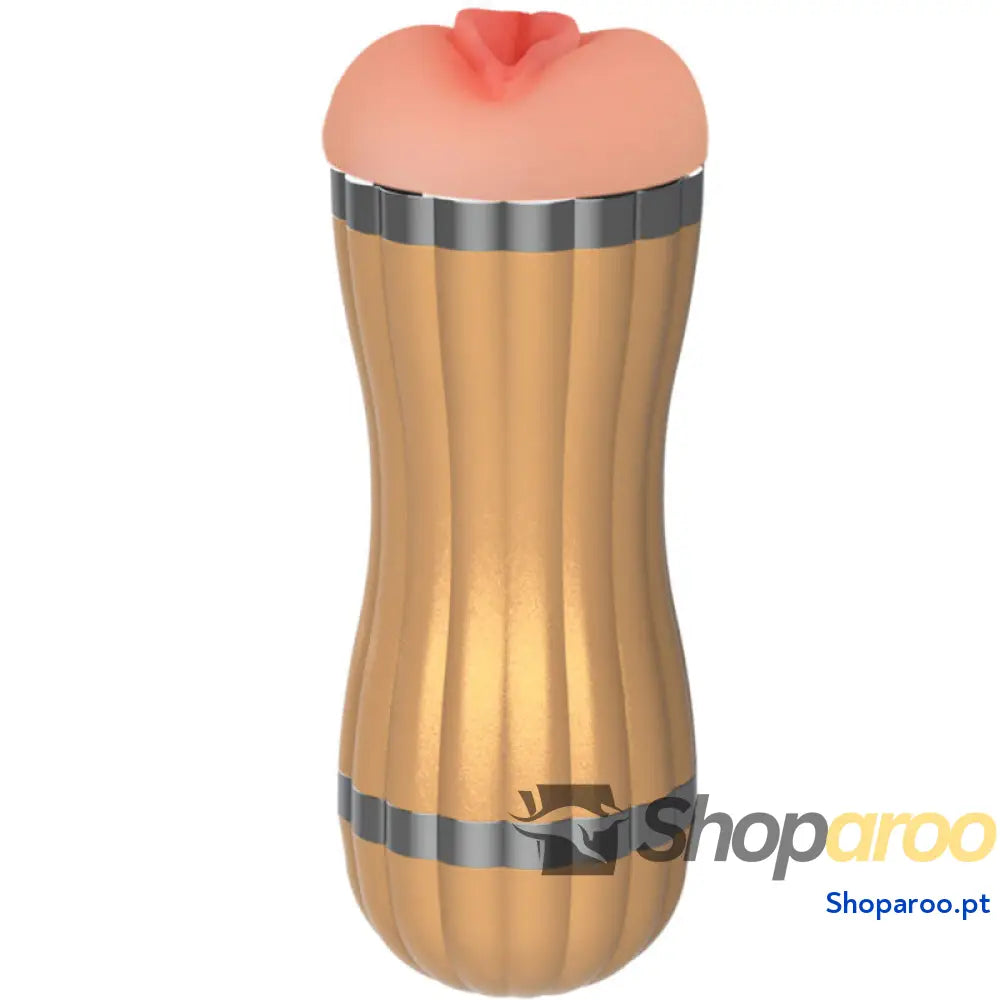 ARMONY - BEVIS MASTURBADOR DUPLO VAGINA E BOCA DOURADO