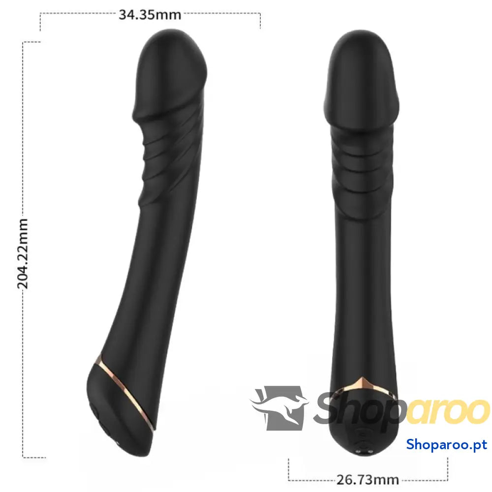 ARMONY - DILDO VIBRADOR SILICONE PRETO