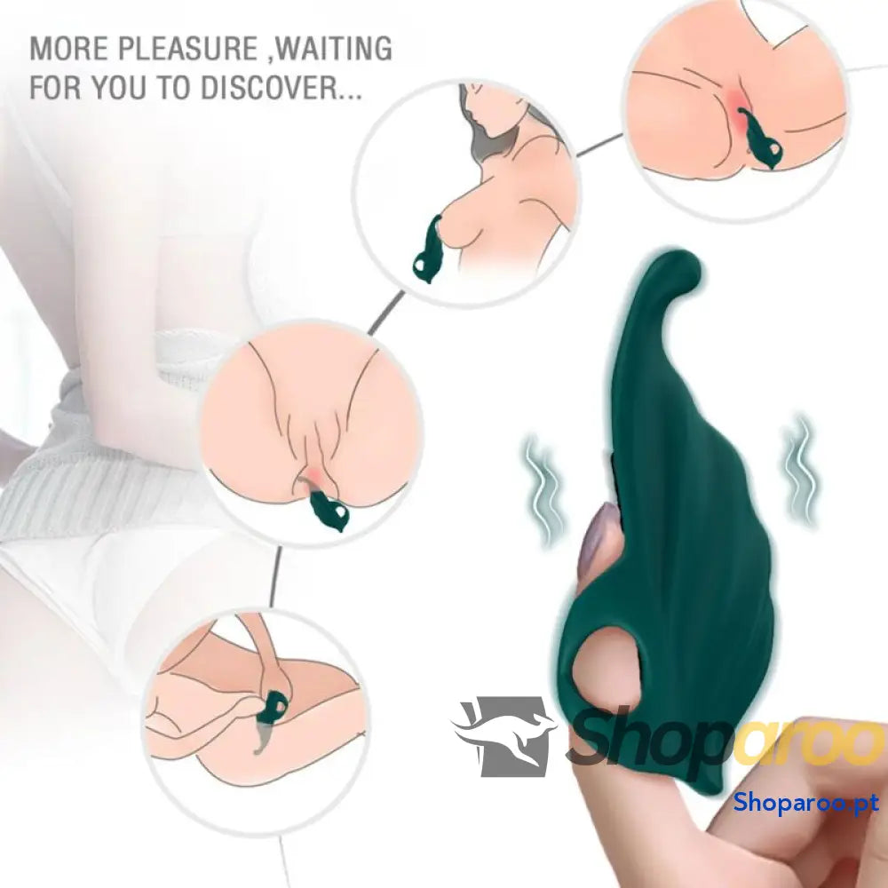ARMONY ESTIMULADOR DE DEDO E VIBRADOR VERDE