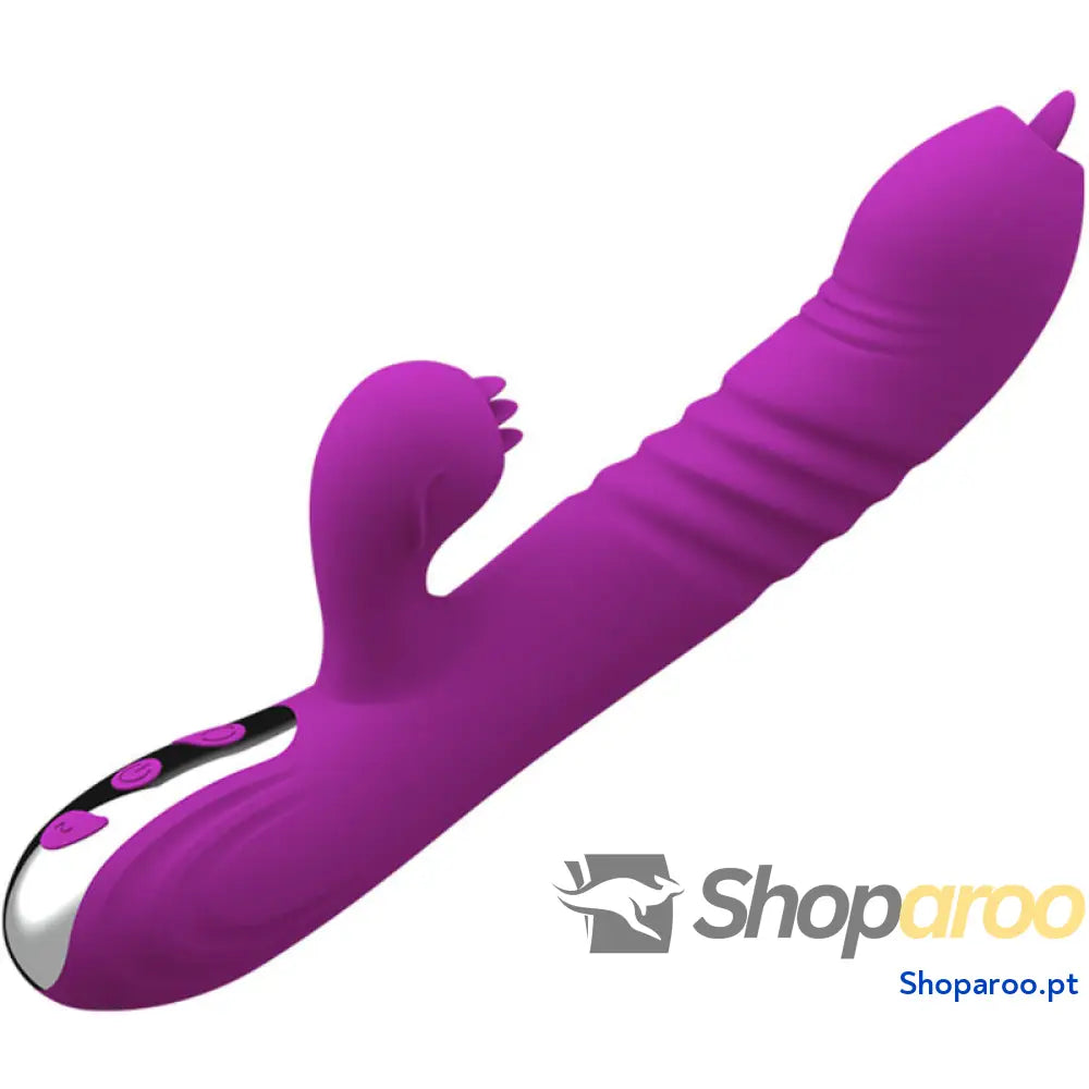 ARMONY - FAIRY MULTIFUNO VIBRADOR DE LÍNGUA DUPLA EFEITO DE CALOR VIOLETA