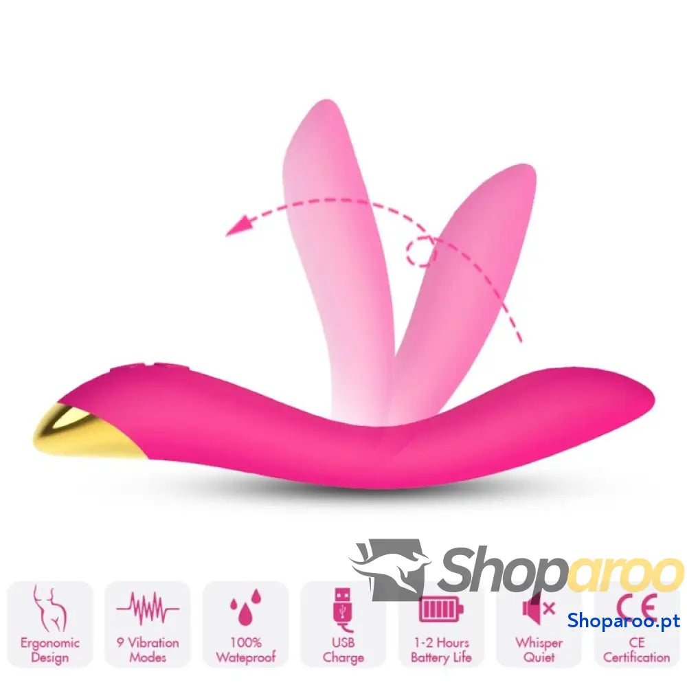 ARMONY - FLAMINGO VIBRADOR MULTPOSIÇÃO FÚCSIA