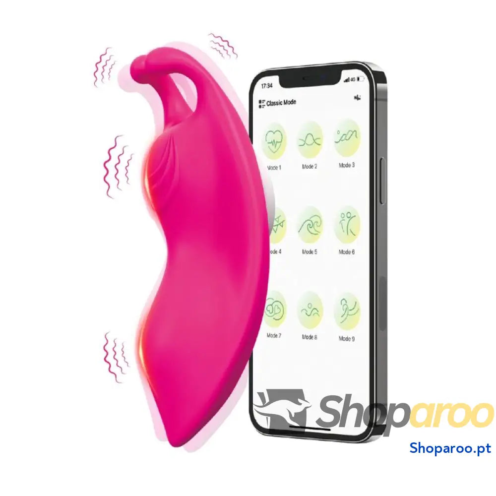 ARMONY HONEYBEE WEARABLE CALÇAS VIBRADOR G SPOT FÚCSIA APLICATIVO GRATUITO