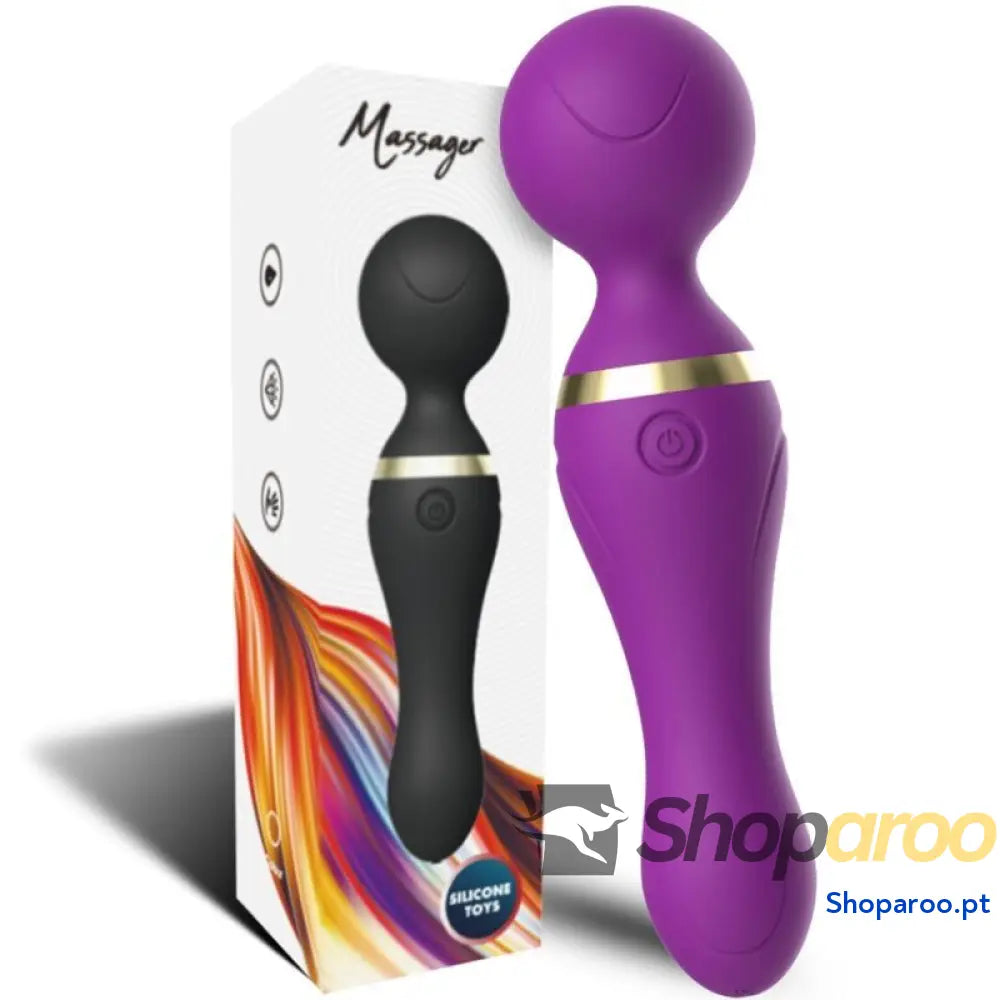 ARMONY MASSAGER E VIBRADOR FREEZA CABEÇA SUPER FLEXÍVEL ROXO