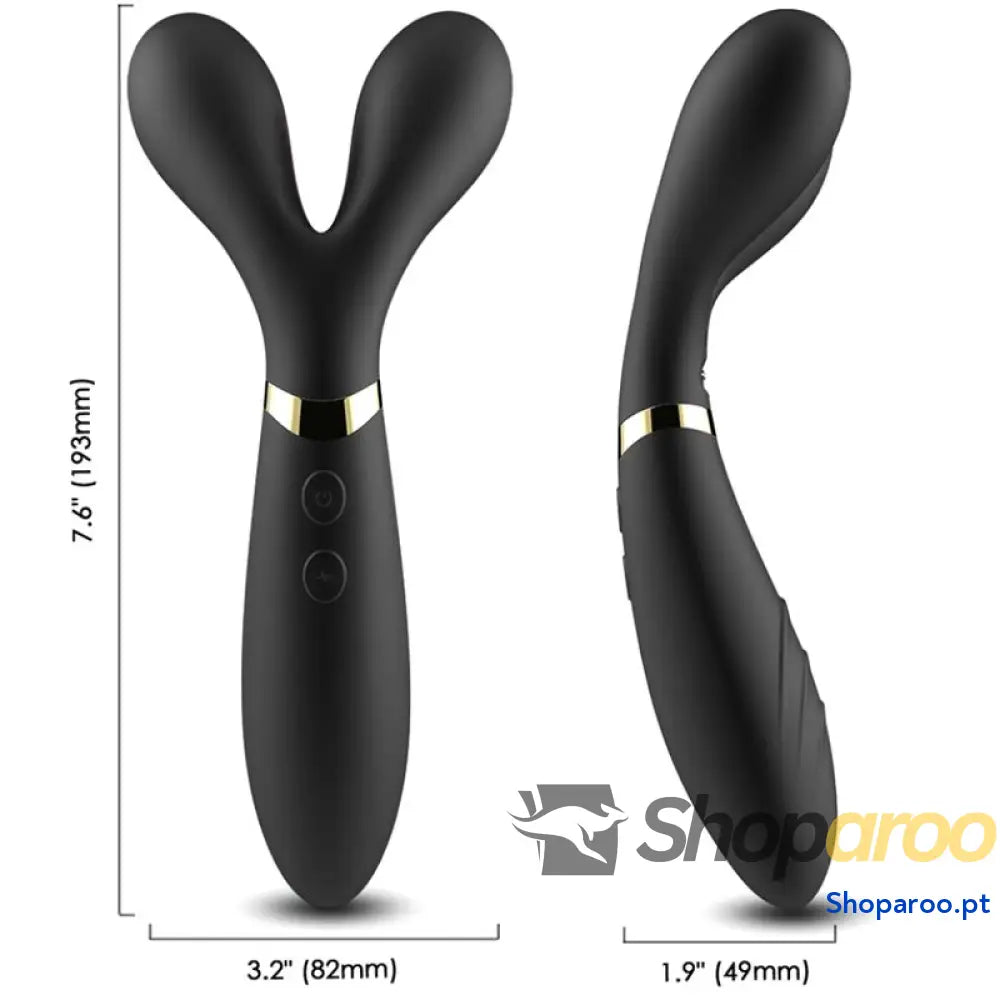 ARMONY MASSAGER Y WAND E VIBRADOR CABEÇA DUPLA PRETO