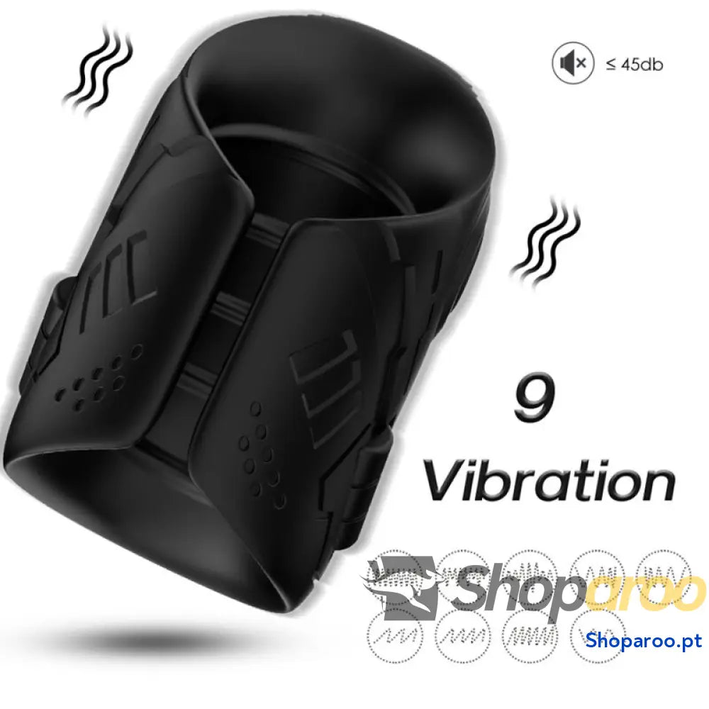 ARMONY - MASTURBADOR E VIBRADOR PRETO