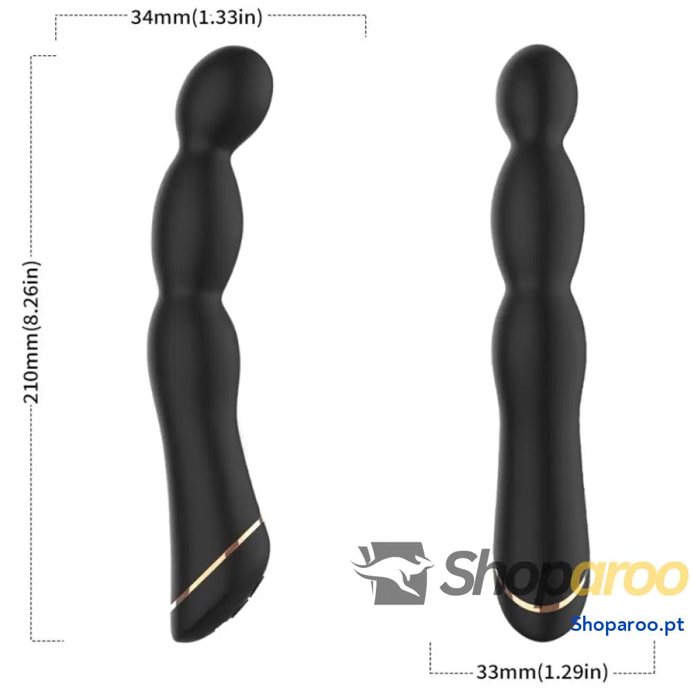 ARMONY - VIBRADOR BAMBU AJUSTÁVEL PRETO