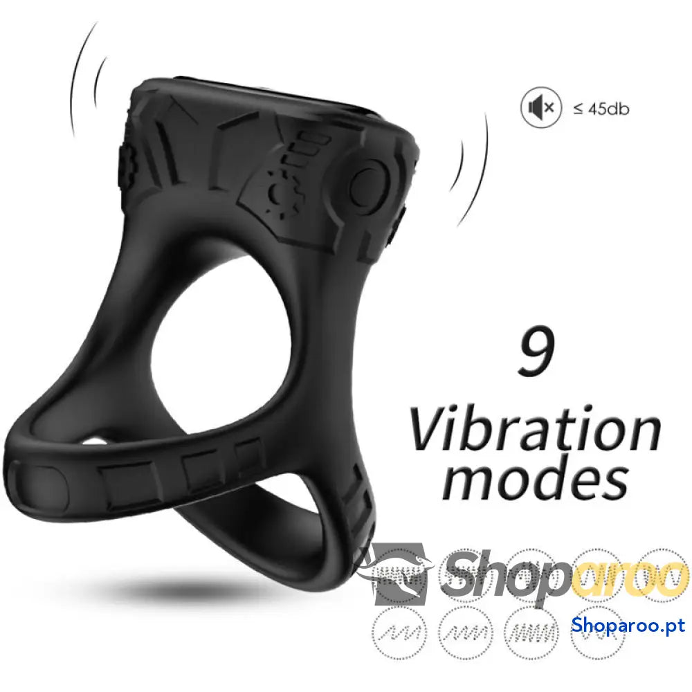 ARMONY - VIBRADOR DE ANEL E MULTPOSIÇÃO PRETO