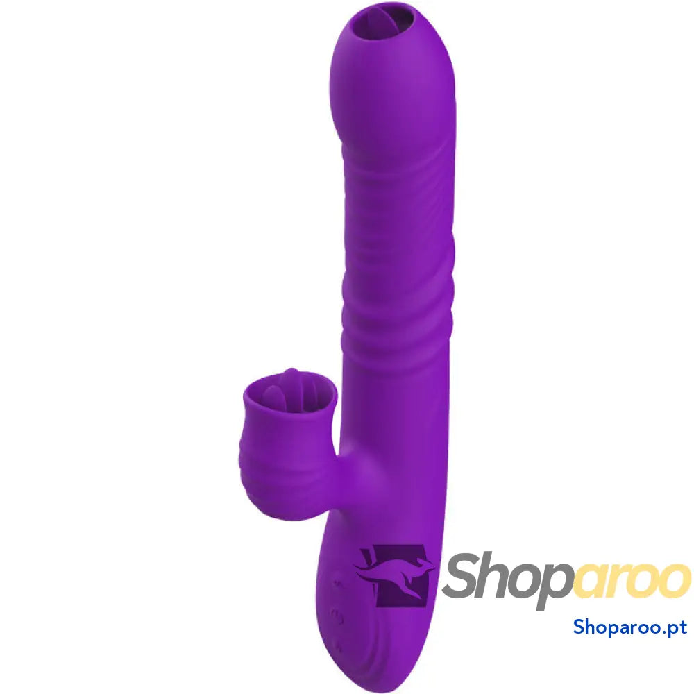 ARMONY - VIBRADOR DE COELHO TOTALMENTE G SPOT COM EFEITO DE CALOR VIOLETA DE LÍNGUA ESTIMULANTE