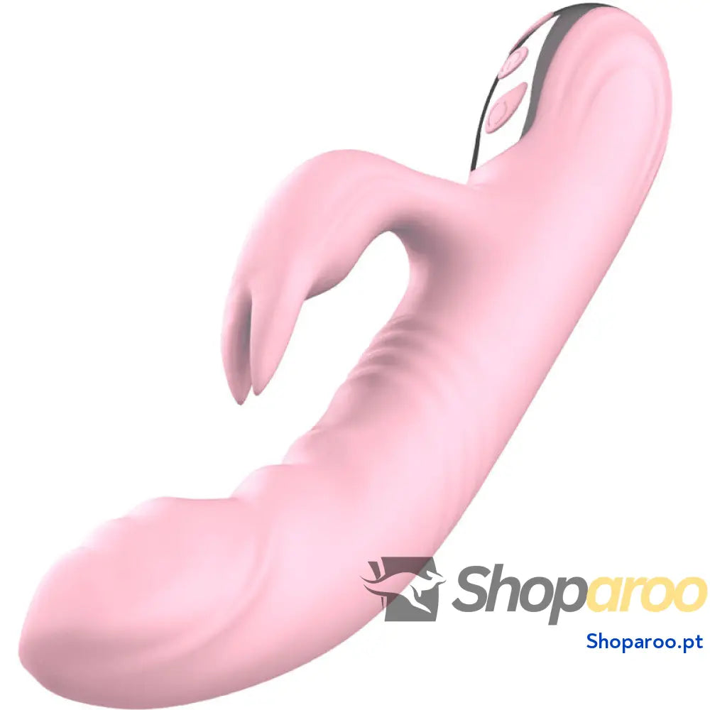 ARMONY - VIBRADOR DE COELHO TOTALMENTE ROSA EFEITO DE CALOR