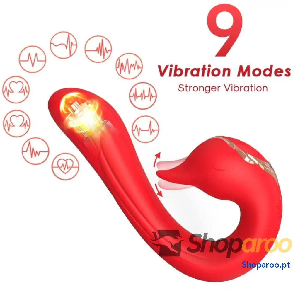 ARMONY VIBRADOR DELFIN MULTIPOSIÇÃO E EFEITO DE CALOR VERMELHO