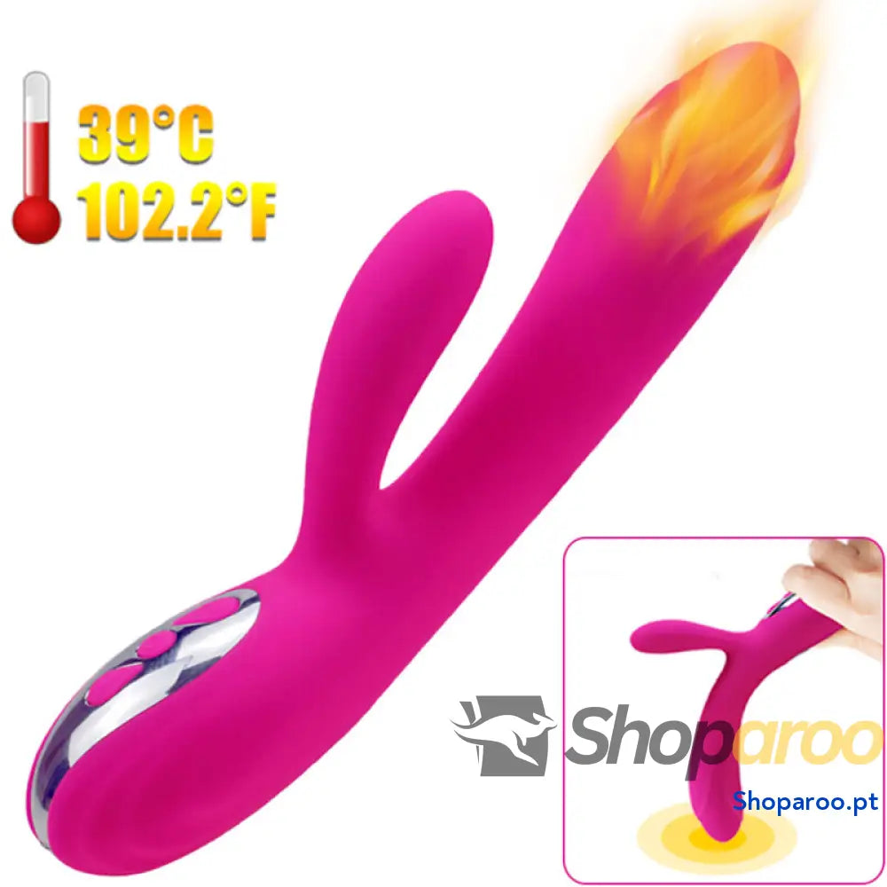 ARMONY VIBRADOR E ESTIMULADOR FLEXÍVEL COM EFEITO DE CALOR FÚCSIA