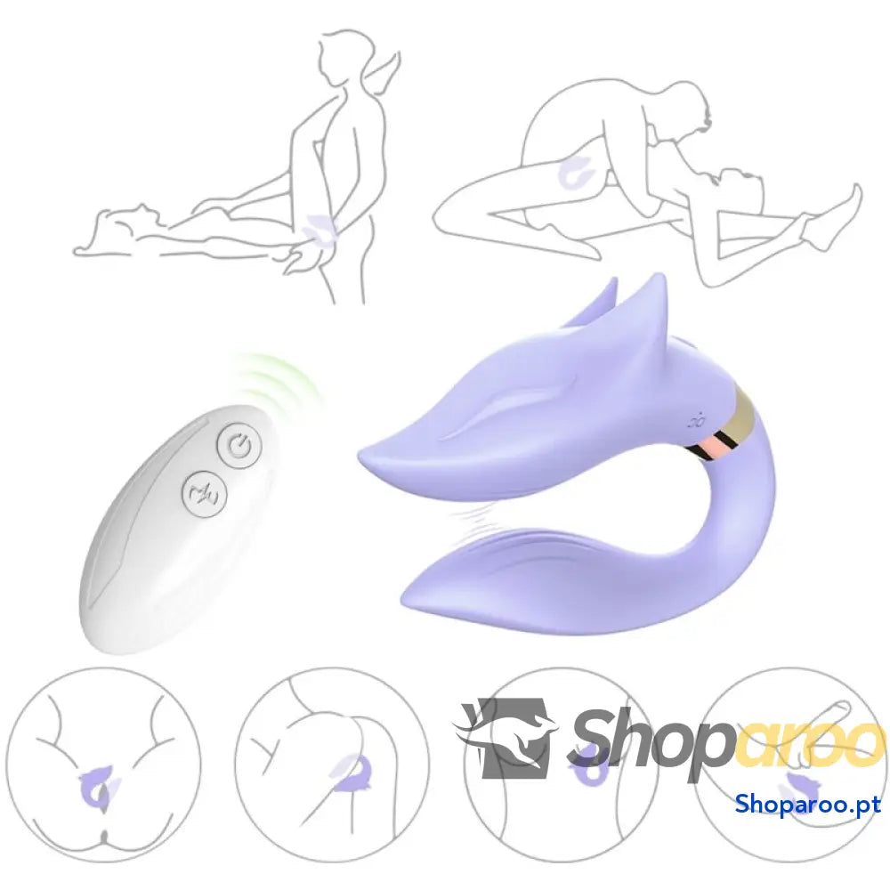 ARMONY VIBRADOR FOX PARA CASAIS COM CONTROLE REMOTO ROXO