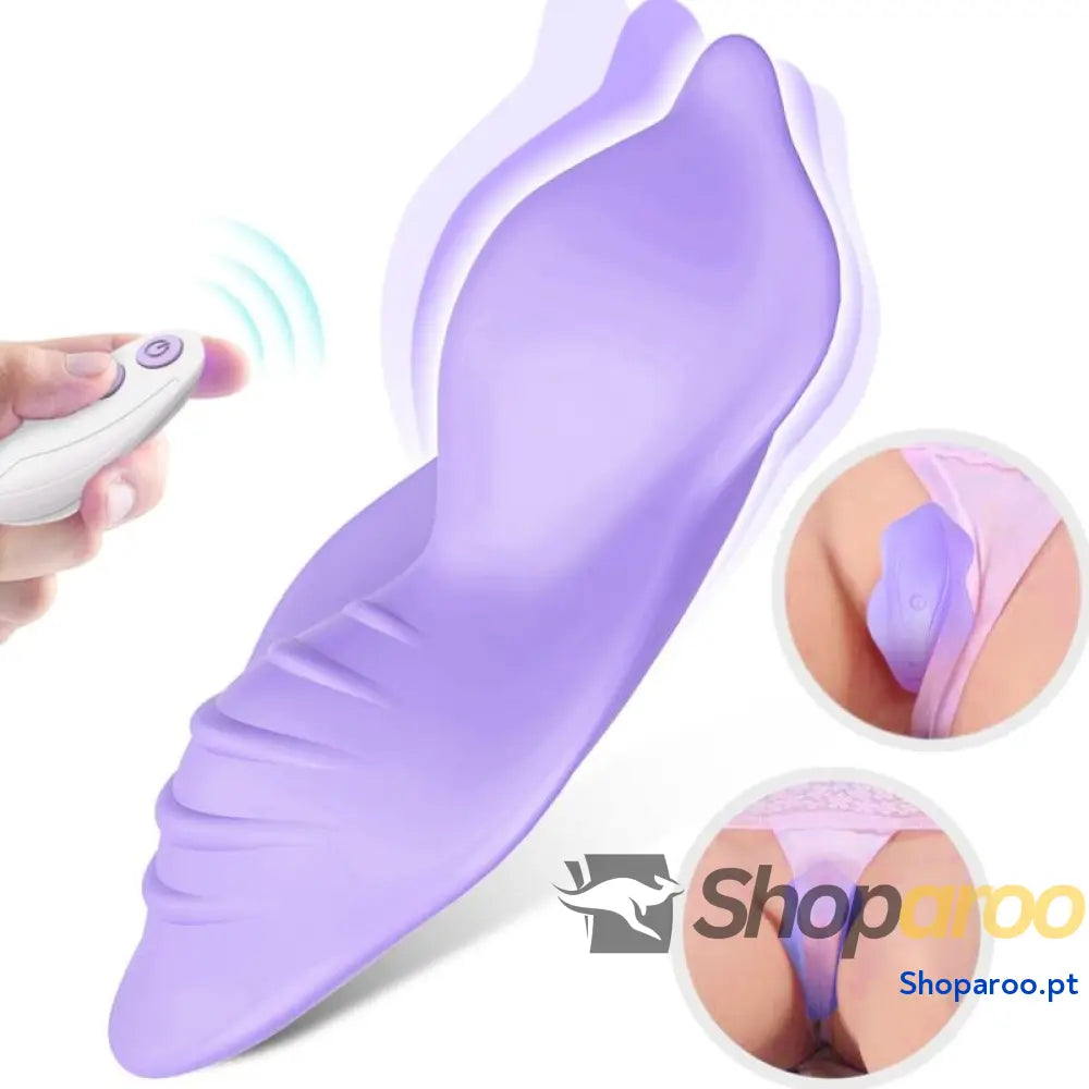 ARMONY WHISPER WEARABLE CALÇAS VIBRADOR DE CONTROLE REMOTO ROXO