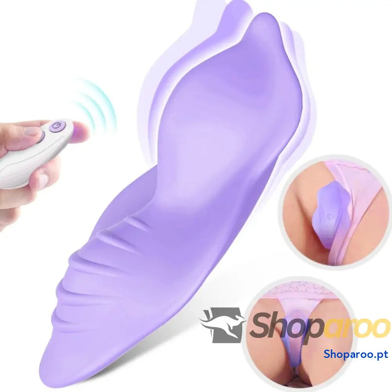 ARMONY WHISPER WEARABLE CALÇAS VIBRADOR DE CONTROLE REMOTO ROXO