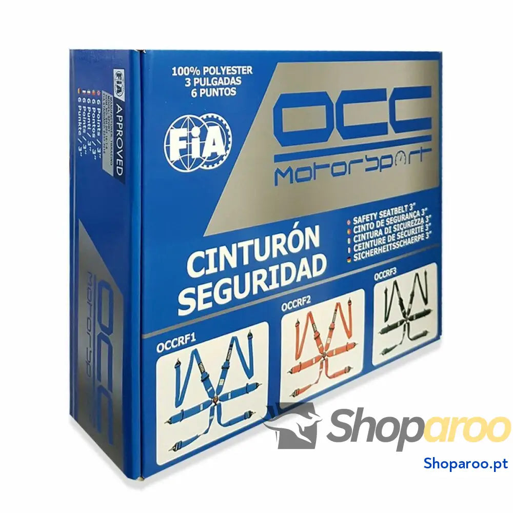 Arnês com 6 pontos de fixação OCC Motorsport OCCRF4 Amarelo